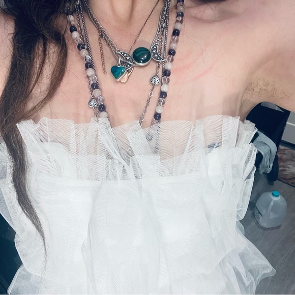 Untamed Petals Millie Mini Gown Tulle Strapless Party Dress Sz Small NWT - Picture 9 of 9